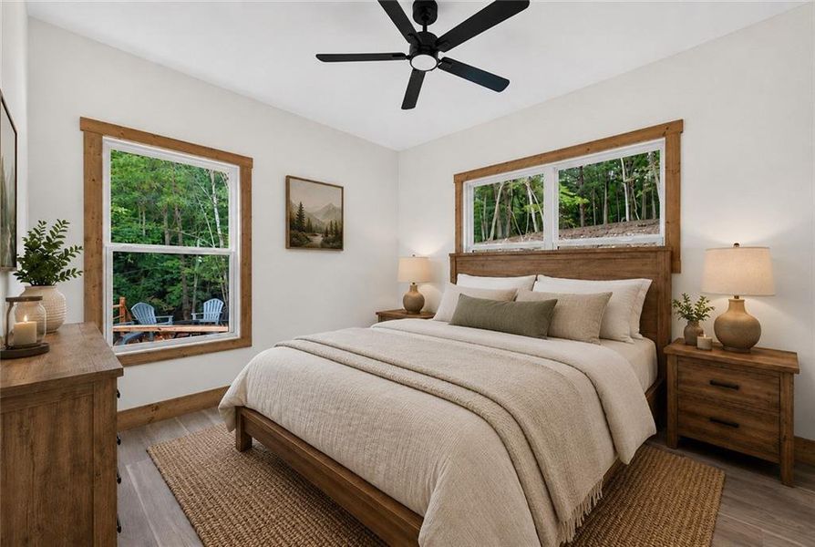 Furnished interior view inside a new home in , Ellijay (Image 7).