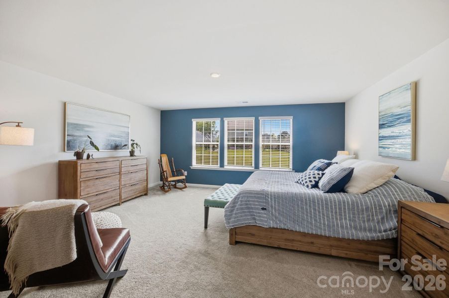 Furnished interior view inside a new home in Falls Cove at Lake Norman, Troutman (Image 20).