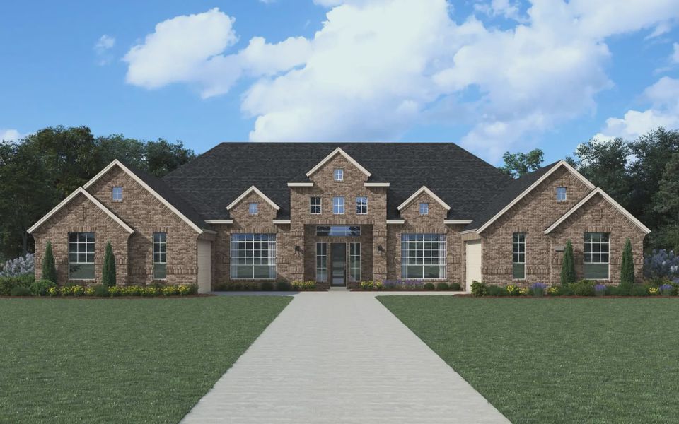 Representative exterior photo of a completed home built from the Grant by Chesmar Homes in Potranco Oaks 100's, Castroville, TX (Image 13).