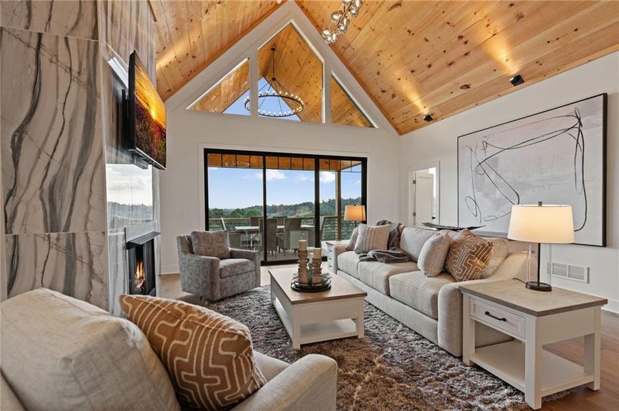 Furnished interior view inside a new home in , Morganton (Image 42).