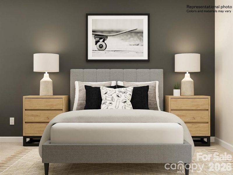 Furnished interior view inside a new home in River Ridge Townes, Charlotte (Image 3).