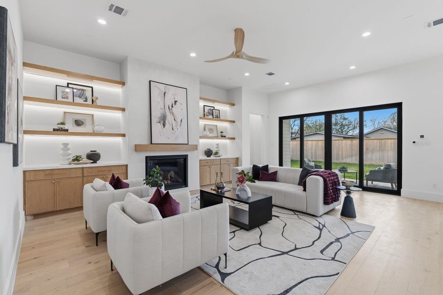 Furnished interior view inside a new home in , Houston (Image 41).