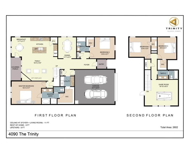 Representative exterior photo of a completed home built from the The Trinity by Trinity Classic Homes in Freeman Ranch, Weatherford, TX (Image 5).