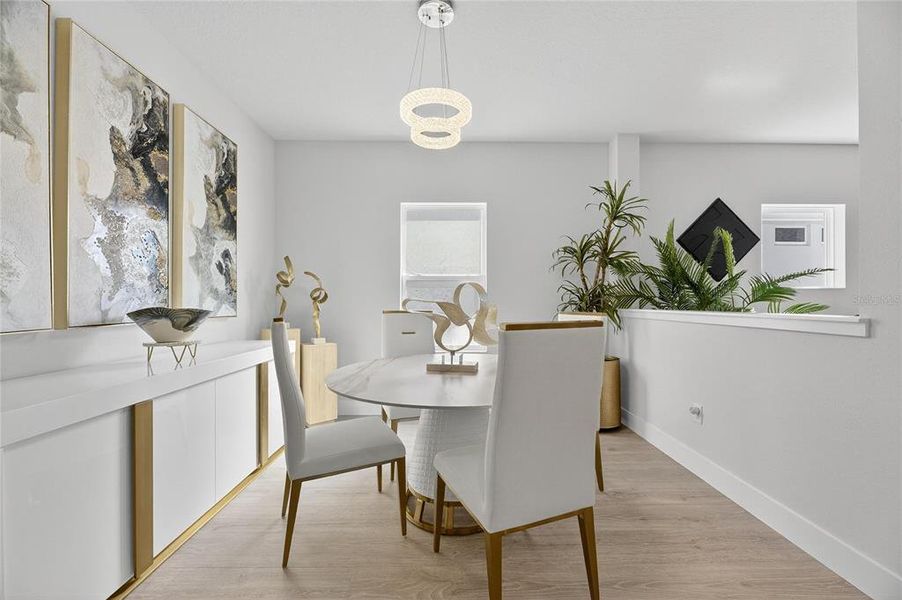 Furnished interior view inside a new home in The Peninsula at Rhodine Lake, Riverview (Image 38).