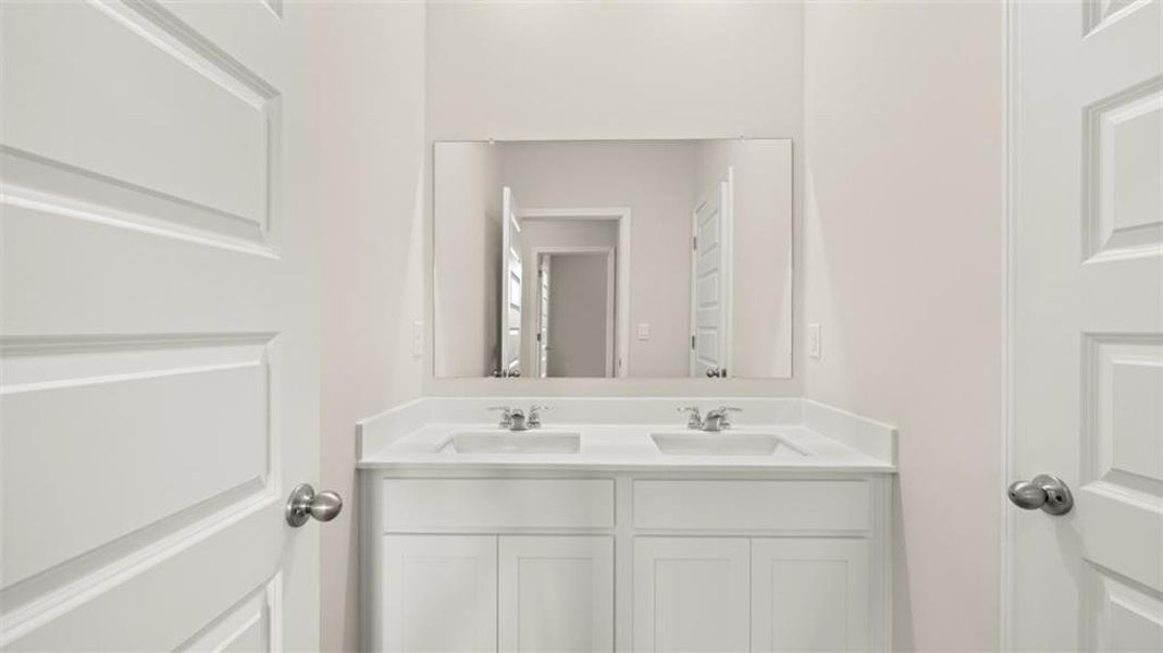 Furnished interior view inside a new home in Brooks Station, Dacula (Image 8).