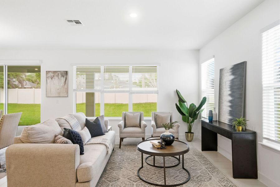 Furnished interior view inside a new home in Country Club Estates, Palm Bay (Image 3).