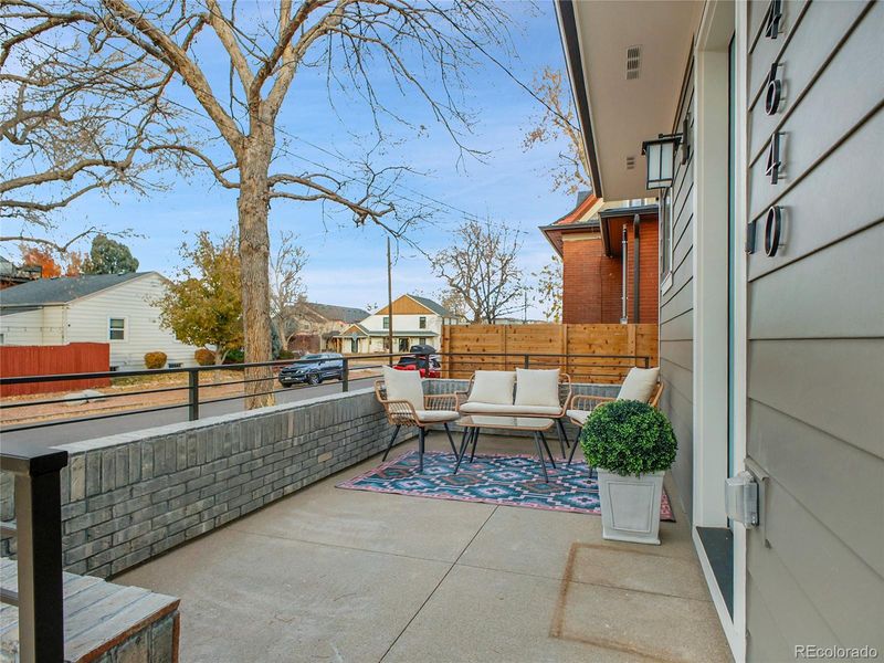 Exterior details and patio area of a home in , Denver (Image 3).
