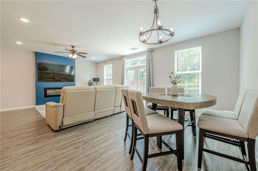 Furnished interior view inside a new home in , Atlanta (Image 12).