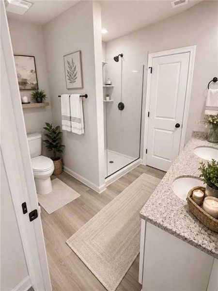 Furnished interior view inside a new home in , Hampton (Image 3).