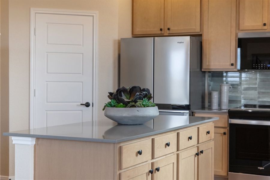 Optional kitchen island Optional kitchen island