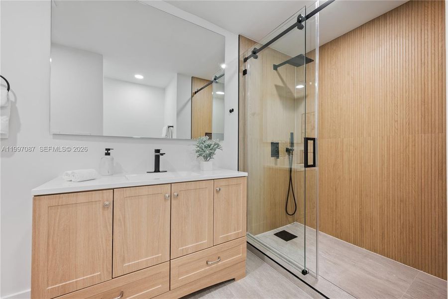 Furnished interior view inside a new home in , Miami Beach (Image 17). Furnished interior view inside a new home in , Miami Beach (Image 17).