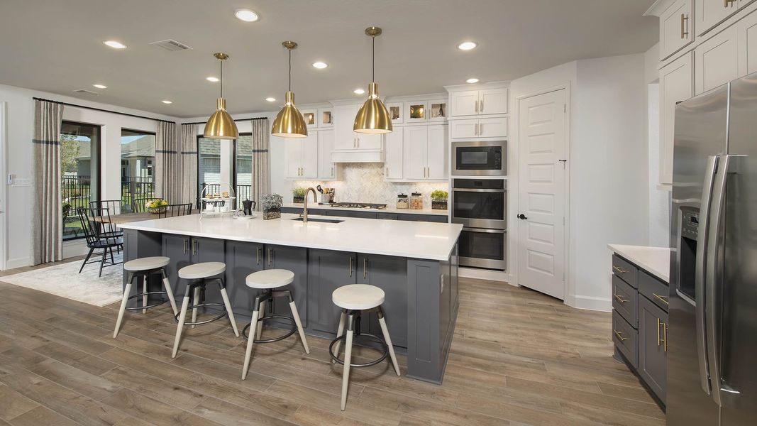 Furnished interior view inside a new home in Bridgeland, Cypress (Image 8).