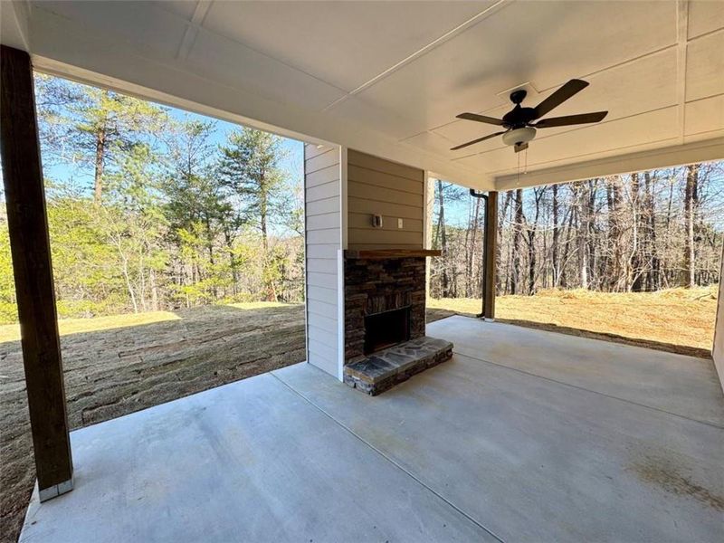 Exterior details and patio area of a home in , Lula (Image 3). Exterior details and patio area of a home in , Lula (Image 3).