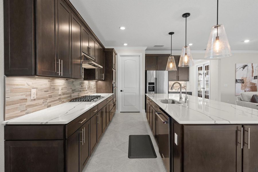 Furnished interior view inside a new home in Del Webb Tradition, Port St. Lucie (Image 13). Furnished interior view inside a new home in Del Webb Tradition, Port St. Lucie (Image 13).