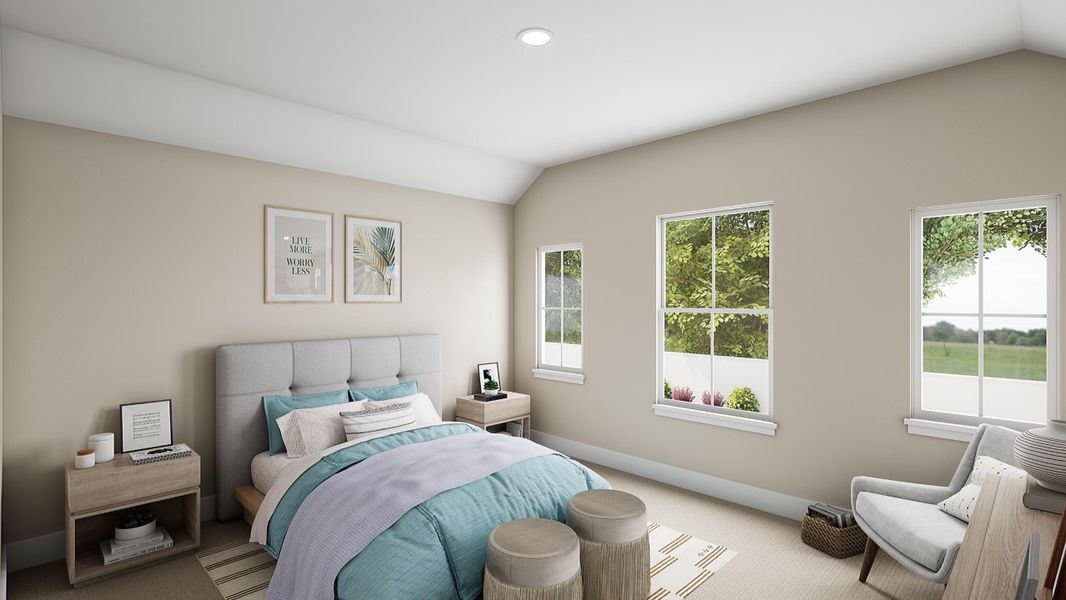 Furnished interior view inside a new home in Prairie Collection at The Meadows, Denton (Image 7). Furnished interior view inside a new home in Prairie Collection at The Meadows, Denton (Image 7).