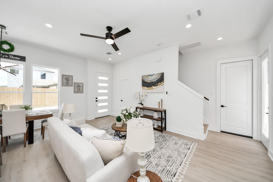 Furnished interior view inside a new home in , Houston (Image 29).
