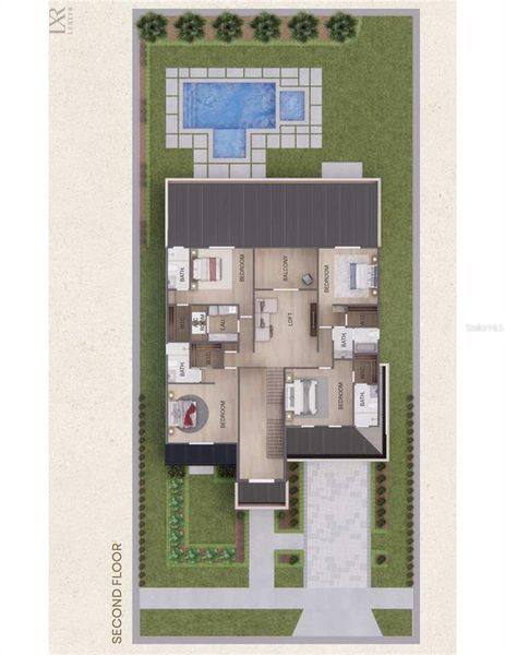 2D floor plan layout of this home in , Orlando, FL (Image 5).