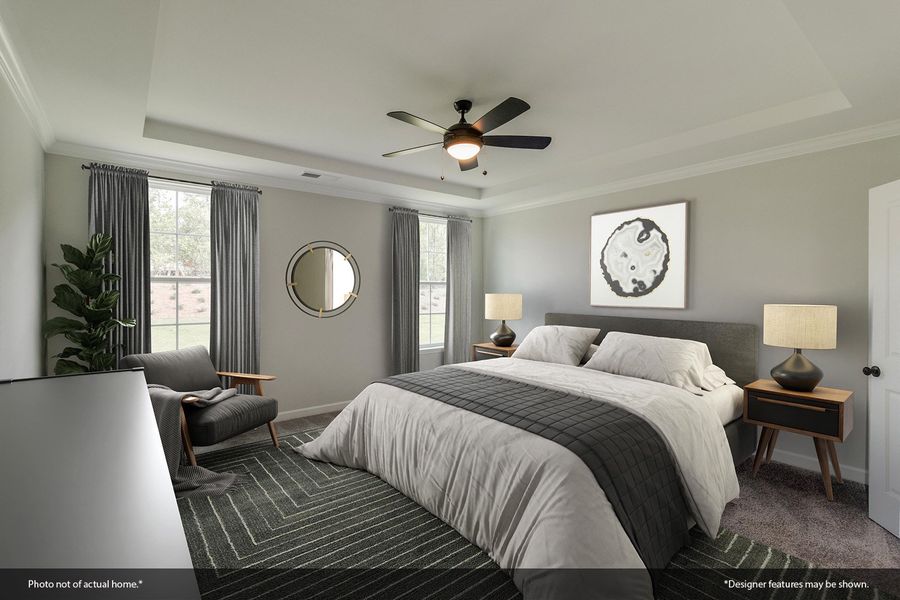 Furnished interior view inside a new home in Indigo at Abbey Preserve, Wilmington (Image 8).