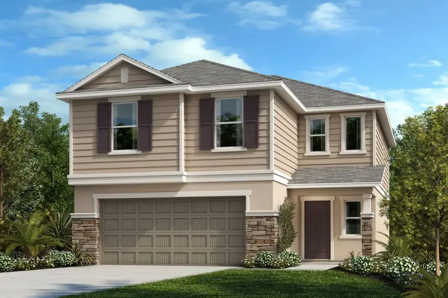 Exterior F with optional stone Exterior F with optional stone