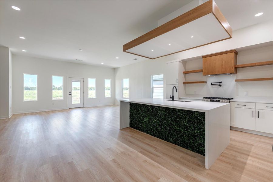 Furnished interior view inside a new home in , Bay City (Image 4). Furnished interior view inside a new home in , Bay City (Image 4).