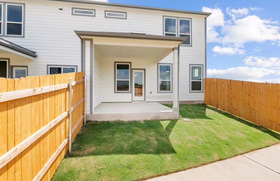 Exterior details of a home in Northpoint at Old Settlers, Round Rock (Image 11).