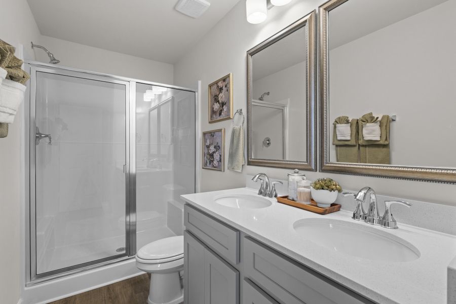 Furnished interior view inside a new home in Harbison Grove, Columbia (Image 22).