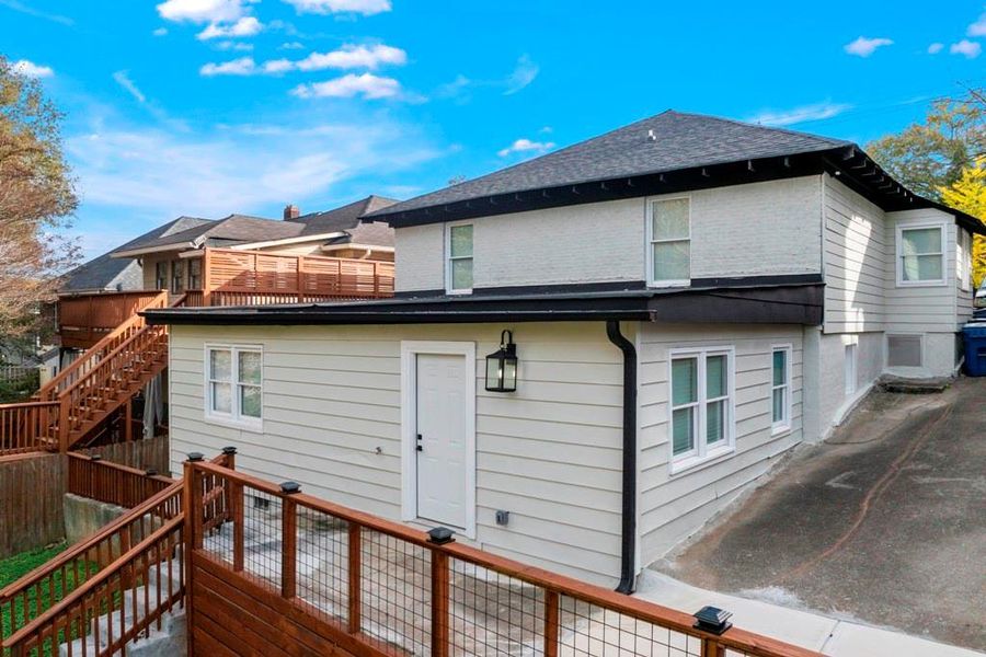 Exterior details and patio area of a home in , Atlanta (Image 24). Exterior details and patio area of a home in , Atlanta (Image 24).