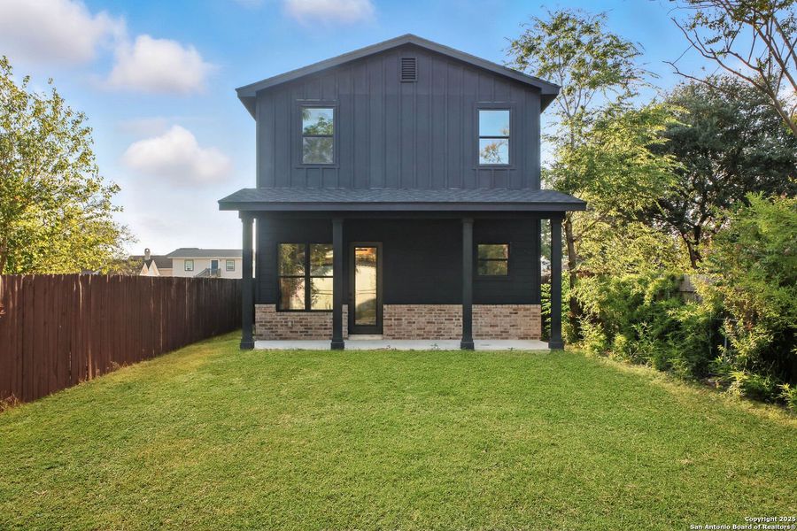 Front exterior of a new home in , San Antonio, TX, highlighting curb appeal (Image 25).