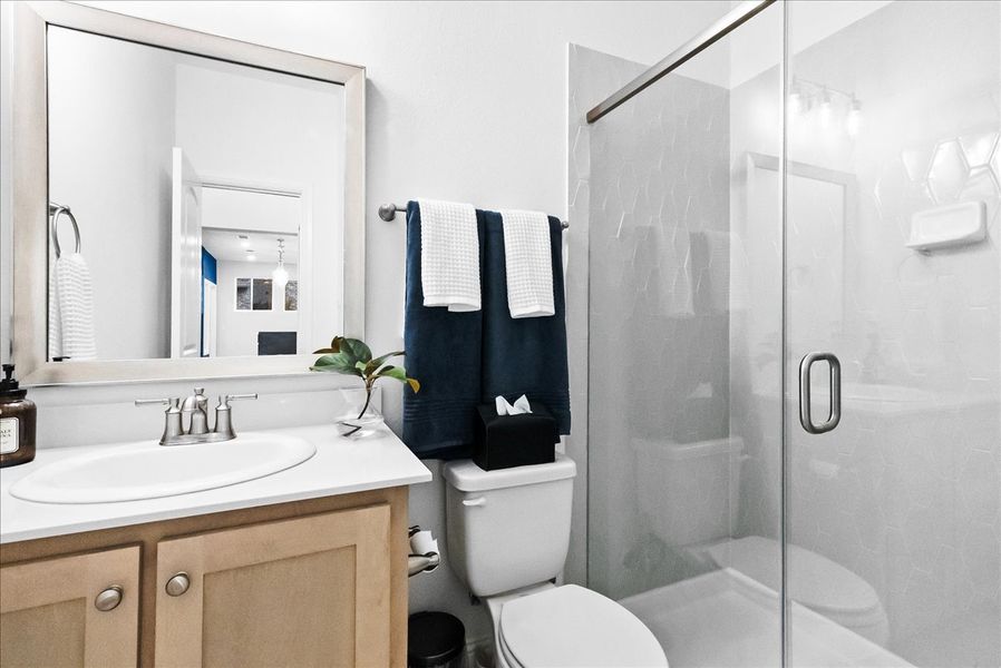 Furnished interior view inside a new home in Keeneland, Aubrey (Image 26).