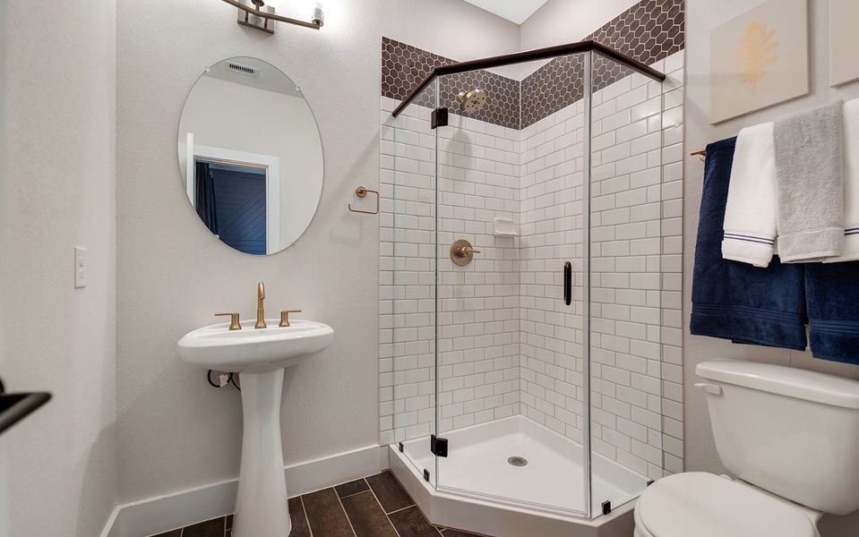 Furnished interior view inside a new home in Windrose Green, Angleton (Image 23).