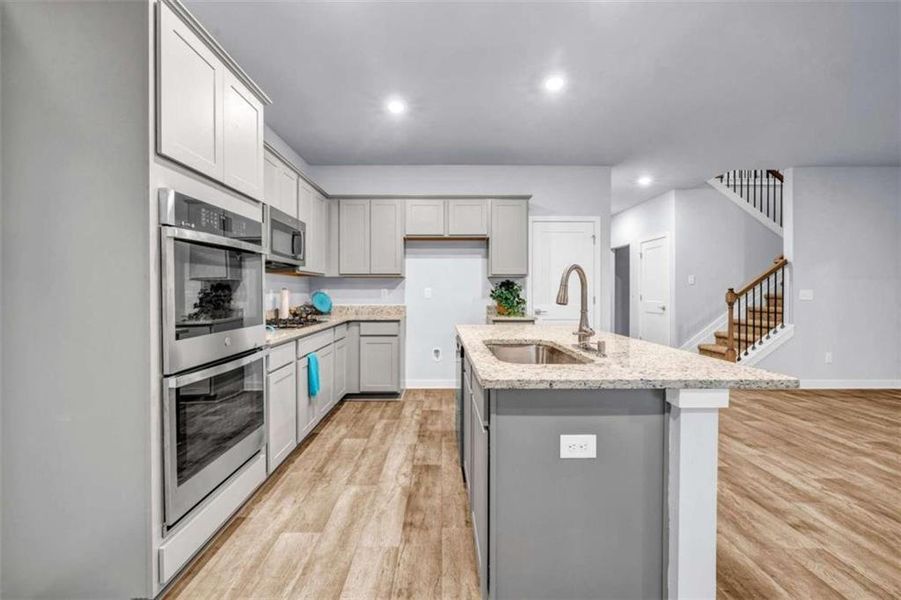 Furnished interior view inside a new home in Palmetto Oaks Phase III, Palmetto (Image 12). Furnished interior view inside a new home in Palmetto Oaks Phase III, Palmetto (Image 12).