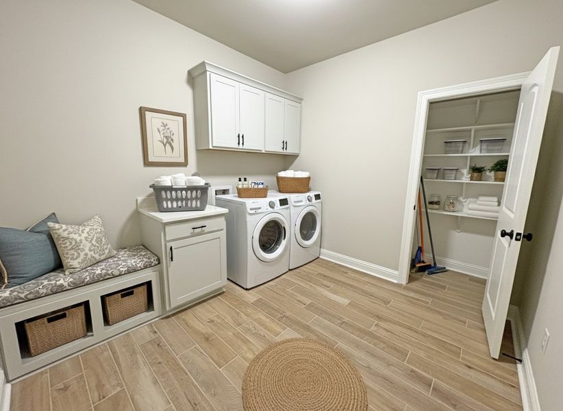 Furnished interior view inside a new home in Longleaf, Lumberton (Image 12).