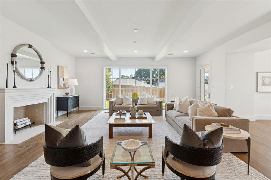 Furnished interior view inside a new home in , Dallas (Image 3). Furnished interior view inside a new home in , Dallas (Image 3).