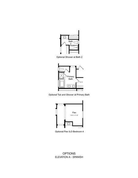 2D floor plan layout of this home in Rancho Mercado, Surprise, AZ (Image 3).