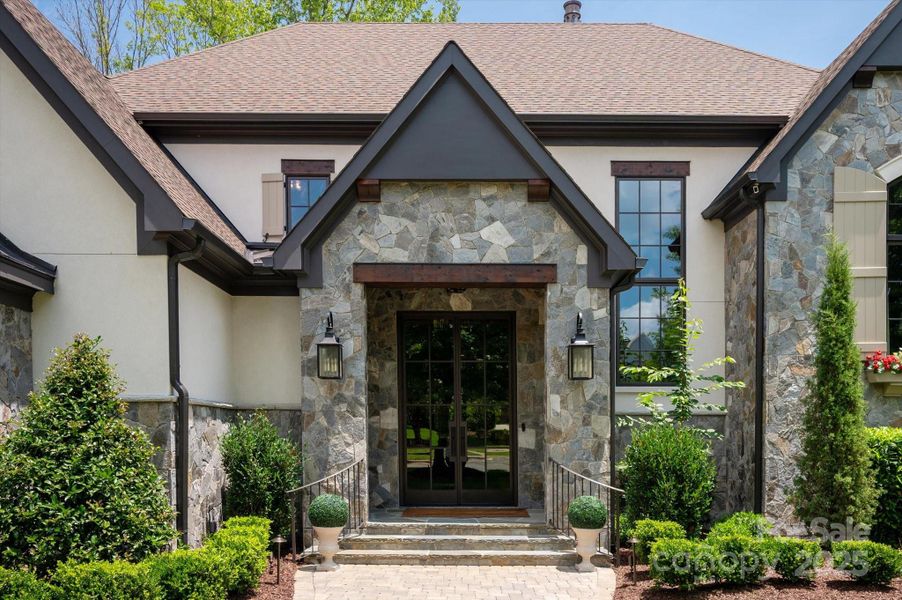Front exterior of a new home in , Waxhaw, NC, highlighting curb appeal (Image 18).