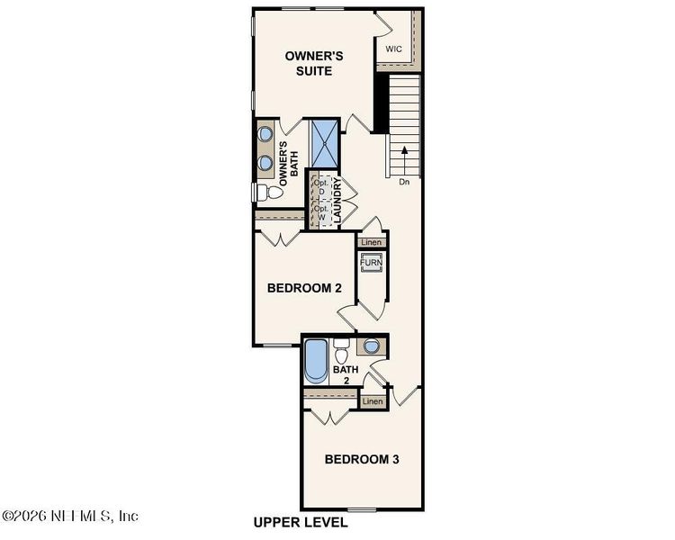 2D floor plan layout of this home in , Jacksonville, FL (Image 6).
