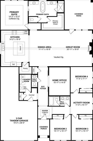 2D floor plan layout of this home in Elevon, Lavon, TX (Image 2). 2D floor plan layout of this home in Elevon, Lavon, TX (Image 2).