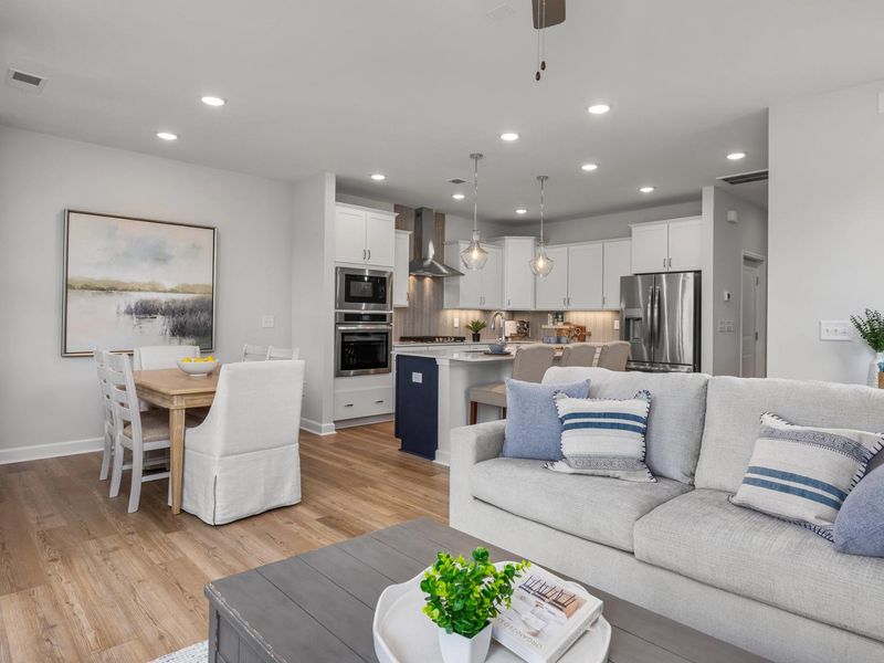 Representative furnished interior of a home built from the The Graham Exterior by Davidson Homes LLC in Springvale, Willow Spring (Image 10).