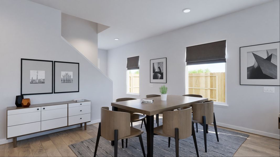 Representative furnished interior of a home built from the Noah by New Home Co. in The Villas Collection at Novel, Austin (Image 4). Representative furnished interior of a home built from the Noah by New Home Co. in The Villas Collection at Novel, Austin (Image 4).