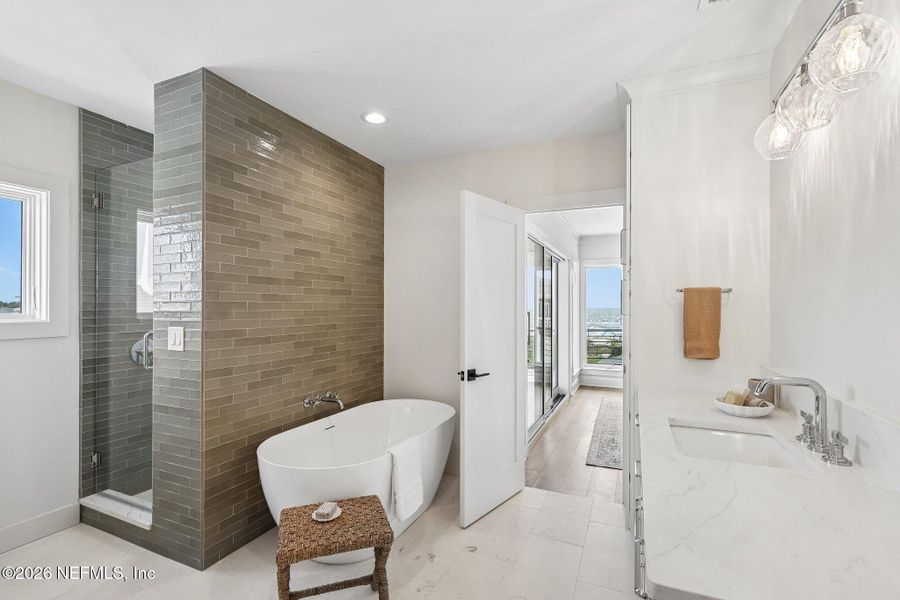 Furnished interior view inside a new home in , Jacksonville Beach (Image 42).