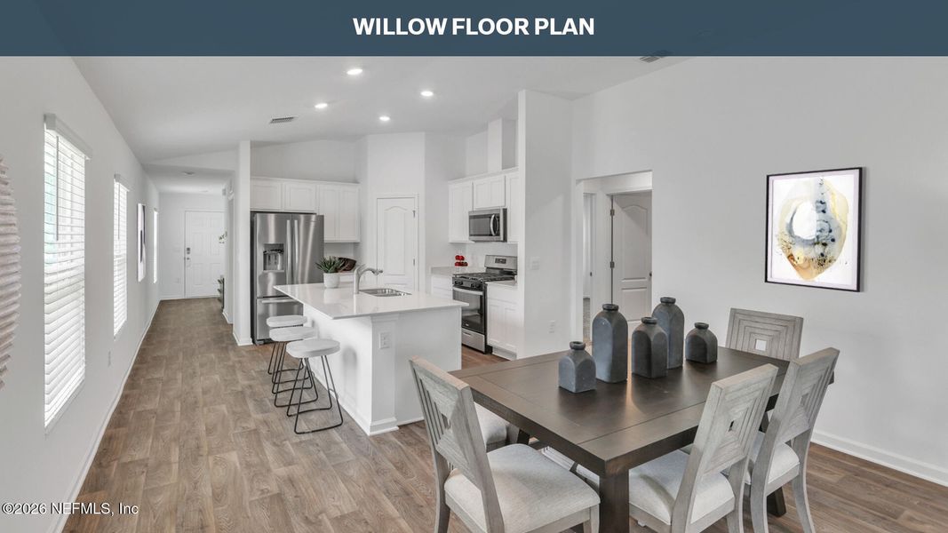 Furnished interior view inside a new home in Grand Reserve, Bunnell (Image 3).