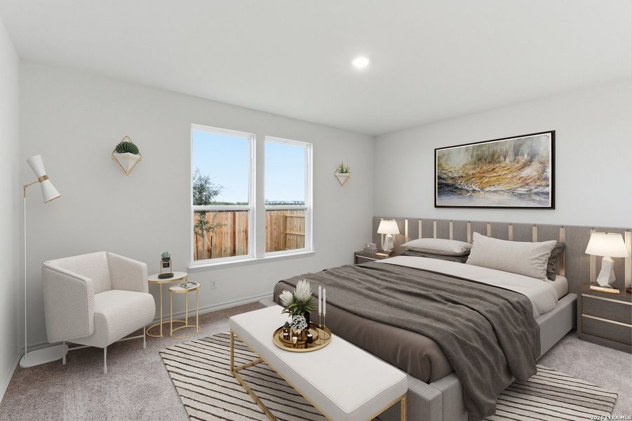 Furnished interior view inside a new home in , New Braunfels (Image 6).