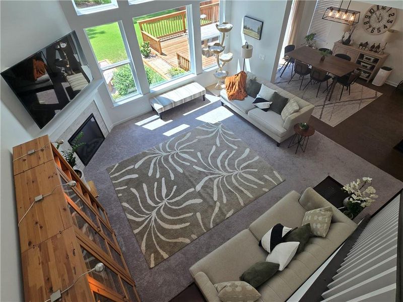 Furnished interior view inside a new home in The Reserve At Liberty Park, Braselton (Image 4).