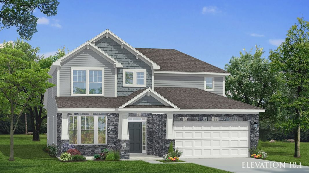 Representative exterior photo of a completed home built from the Middleton by DRB Homes in Owen Park, Gibsonville, NC (Image 19). Representative exterior photo of a completed home built from the Middleton by DRB Homes in Owen Park, Gibsonville, NC (Image 19).