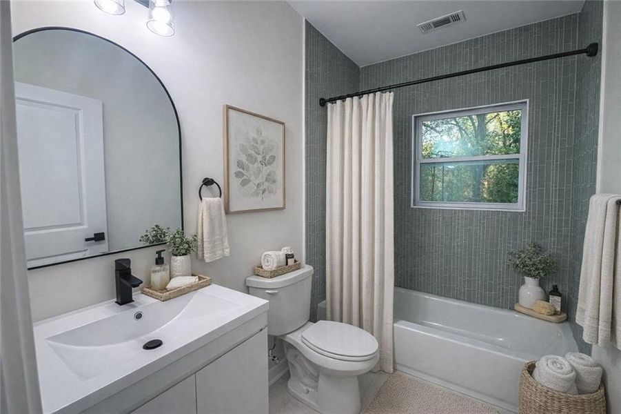 Furnished interior view inside a new home in , Decatur (Image 10).