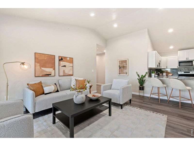 Furnished interior view inside a new home in , Denver (Image 6).