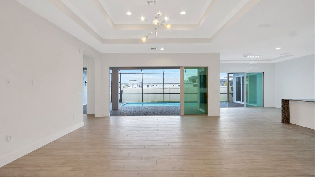 Representative furnished interior of a home built from the Courtyard by DRB Homes in River Preserve Estates, Parrish (Image 13).