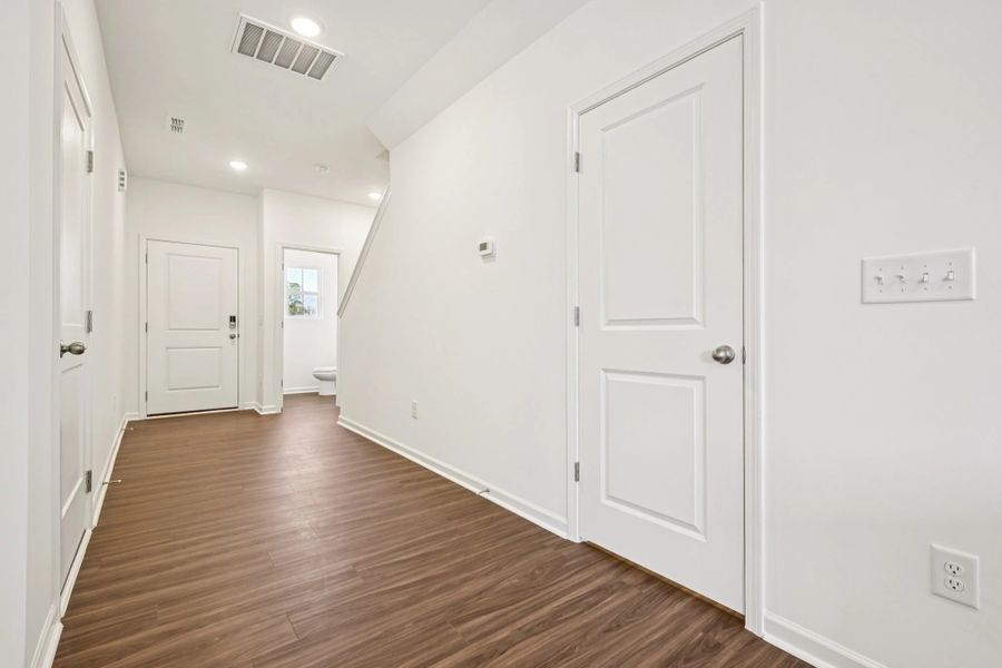 Spacious, unfurnished interior of a new home in Towns at Crescent Mills, Wilson's Mills (Image 11). Spacious, unfurnished interior of a new home in Towns at Crescent Mills, Wilson's Mills (Image 11).