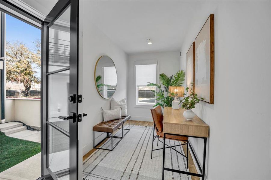Furnished interior view inside a new home in , Dallas (Image 31).