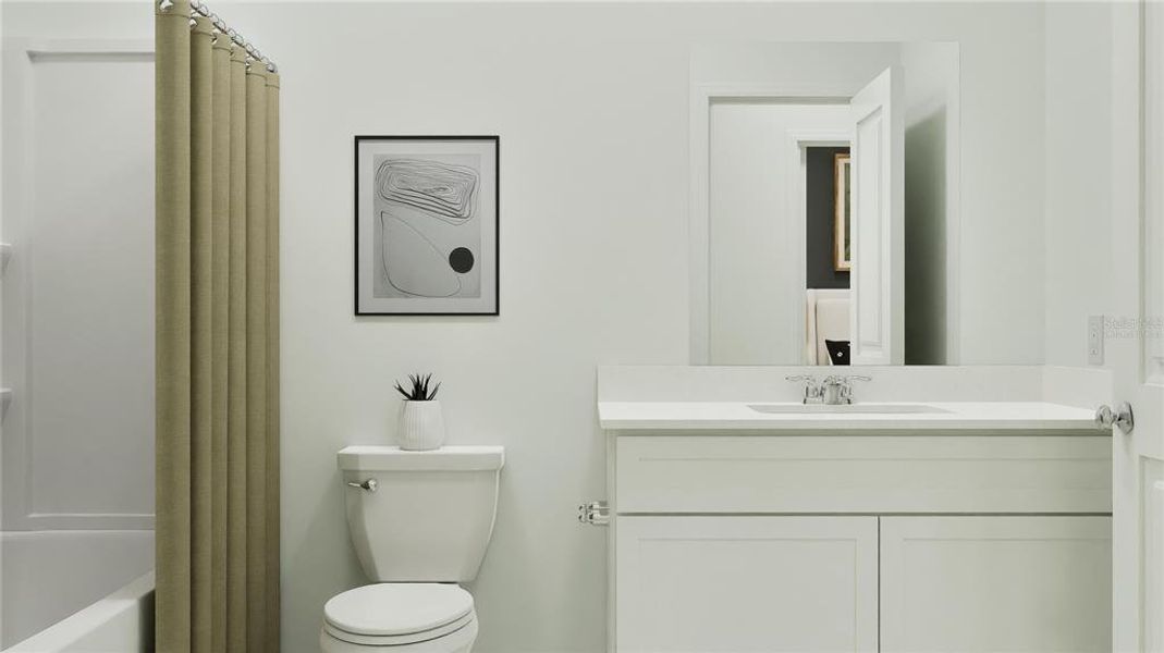 Furnished interior view inside a new home in , Davenport (Image 14).